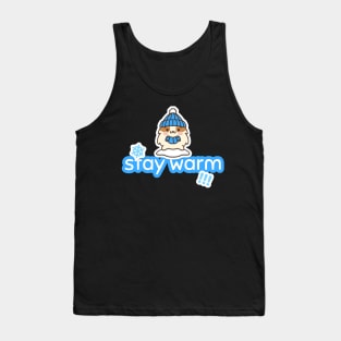 Stay Warm Cute Hamster Design Tank Top